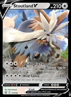 Stoutland V card in English