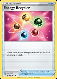 Energy Recycler card in English