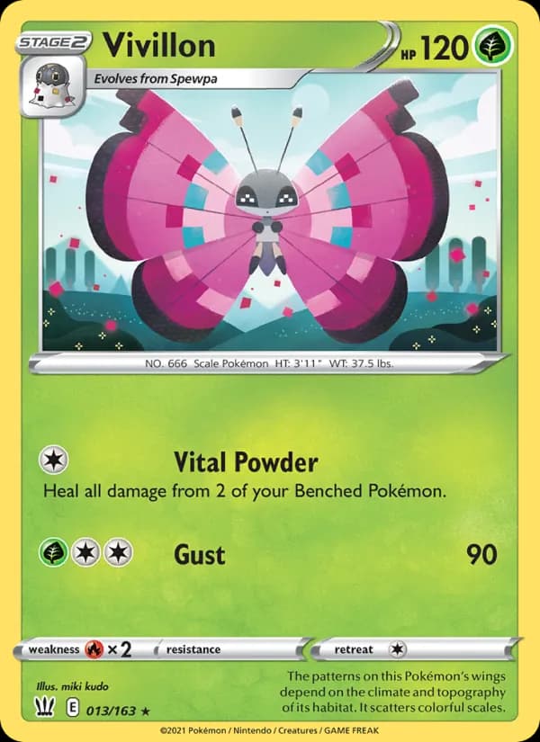 Vivillon card in English