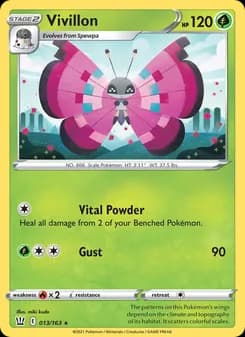Vivillon card in English