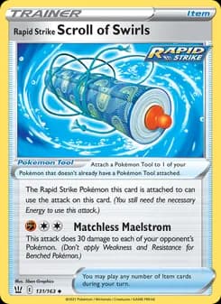 Rapid Strike Scroll of Swirls card in English