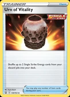 Urn of Vitality card in English
