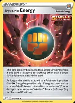 Single Strike Energy card in English