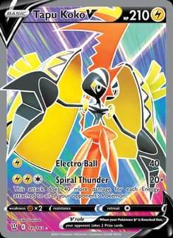 Tapu Koko V card in English