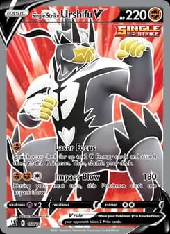 Single Strike Urshifu V card in English
