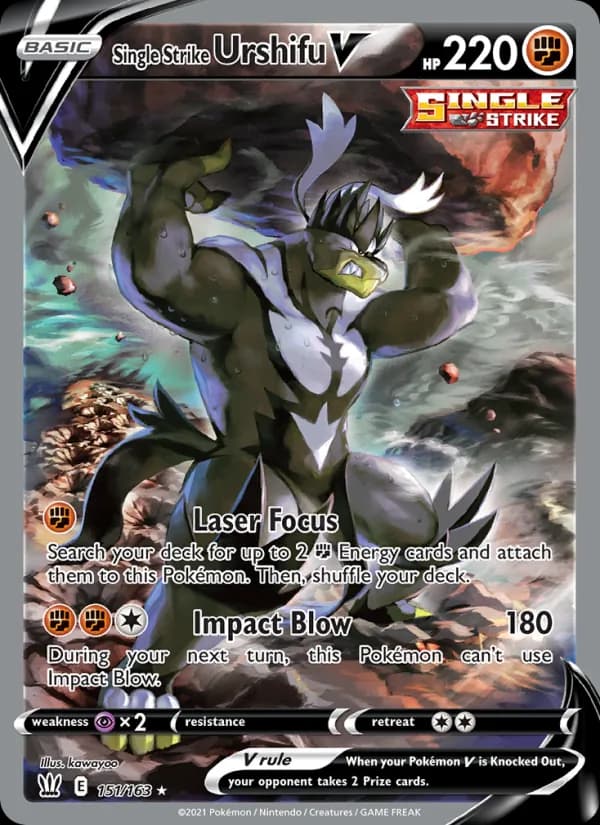 Single Strike Urshifu V card in English