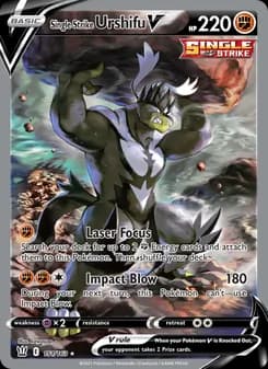 Single Strike Urshifu V card in English