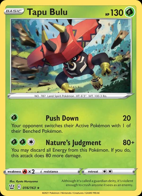 Tapu Bulu card in English