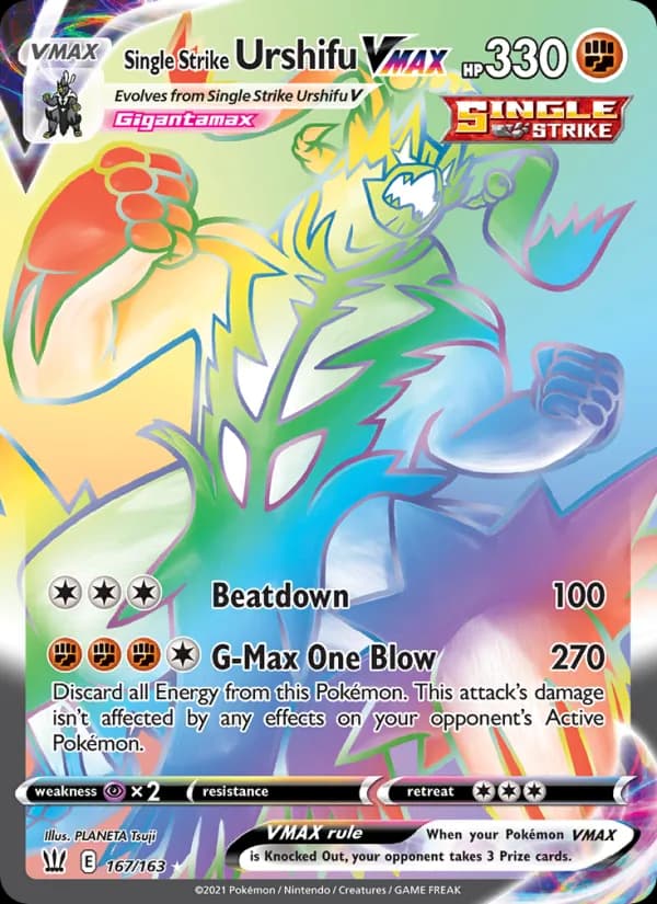 Single Strike Urshifu VMAX card in English
