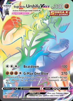 Single Strike Urshifu VMAX card in English
