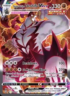 Single Strike Urshifu VMAX card in English
