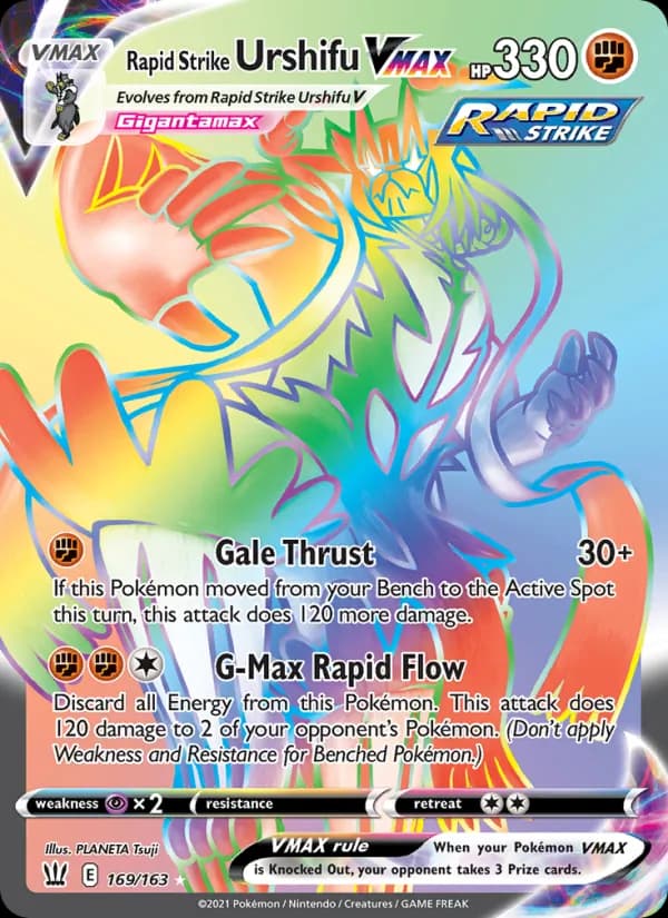 Rapid Strike Urshifu VMAX card in English