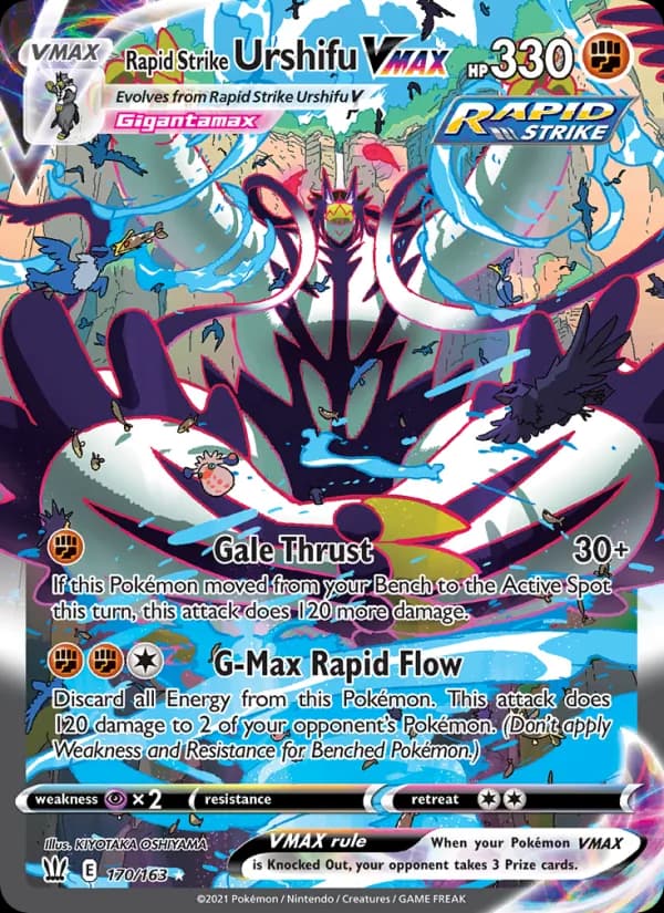 Rapid Strike Urshifu VMAX card in English