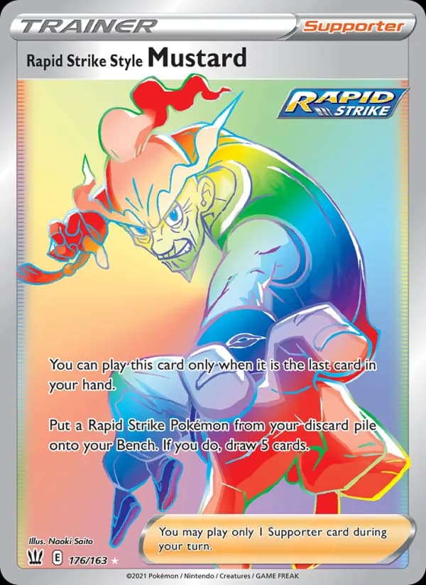 Rapid Strike Style Mustard card in English