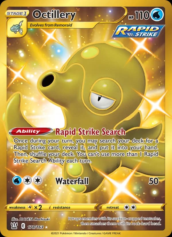 Octillery card in English