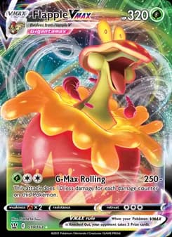 Flapple VMAX card in English