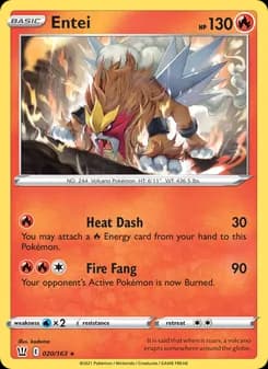 Entei card in English