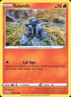Salandit card in English