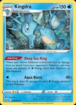 Kingdra card in English