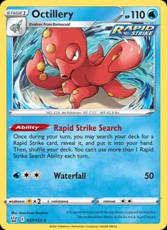 Octillery card in English