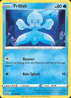 Frillish card in English
