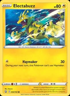 Electabuzz card in English