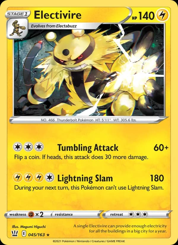 Electivire card in English