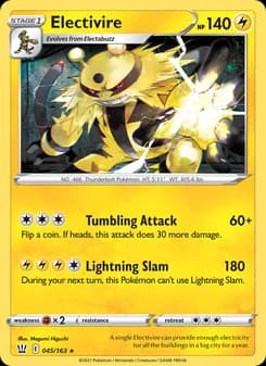 Electivire card in English