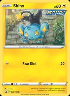 Shinx card in English