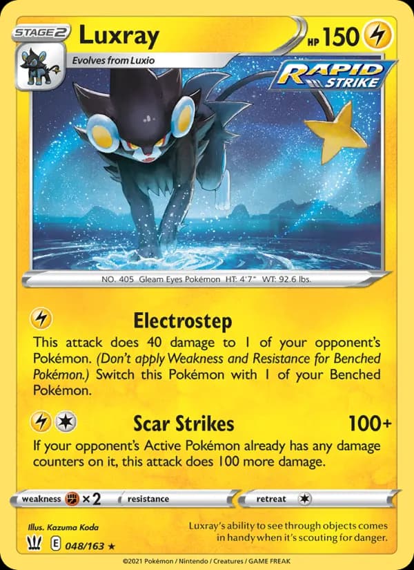 Luxray card in English