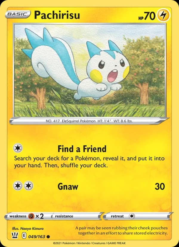 Pachirisu card in English