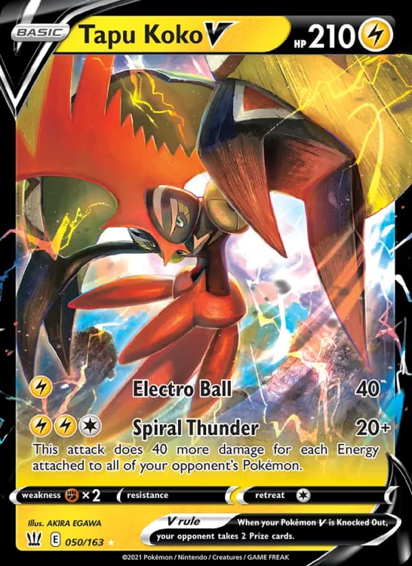 Tapu Koko V card in English