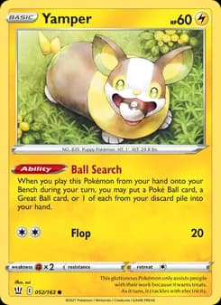Yamper card in English