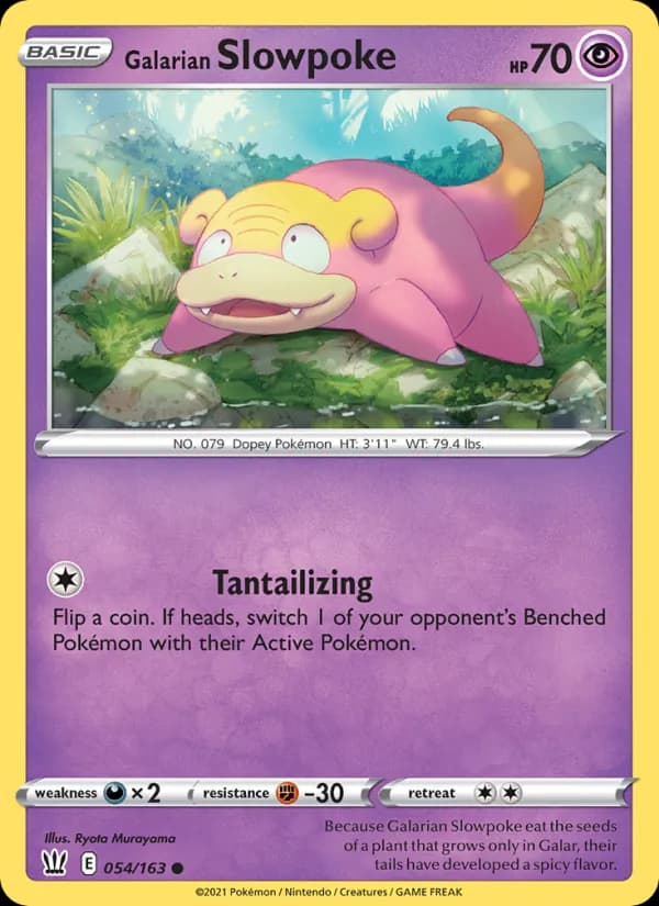 Galarian Slowpoke card in English