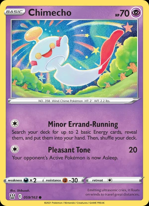 Chimecho card in English