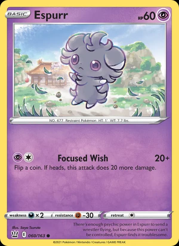 Espurr card in English
