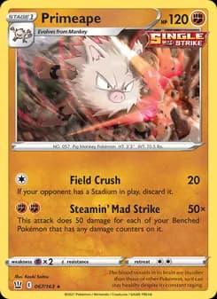 Primeape card in English