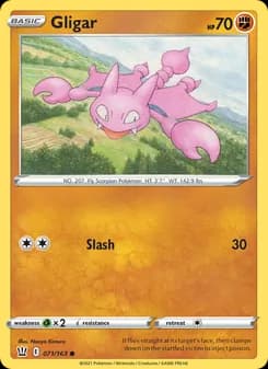 Gligar card in English