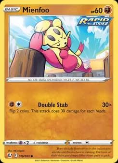 Mienfoo card in English