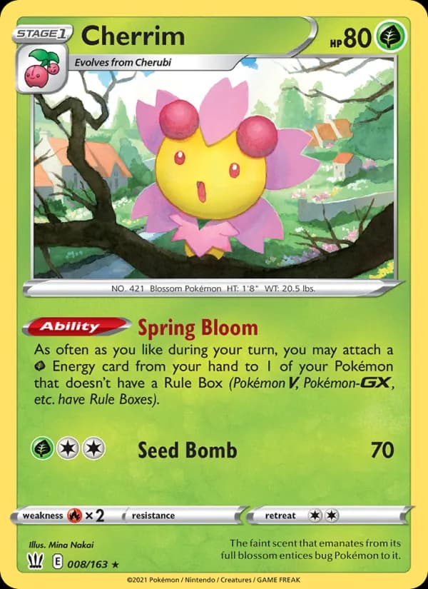 Cherrim card in English