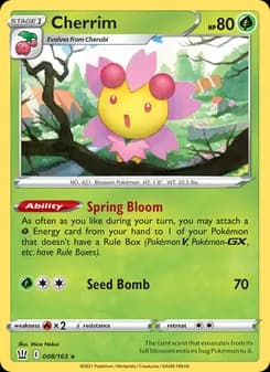 Cherrim card in English