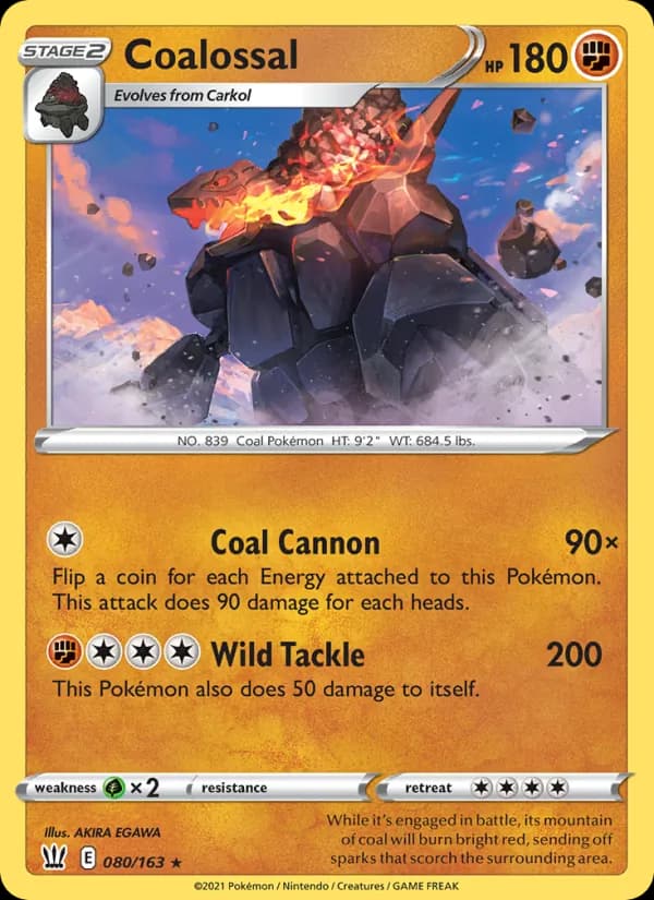 Coalossal card in English