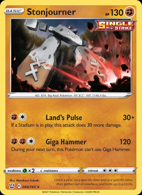 Stonjourner card in English