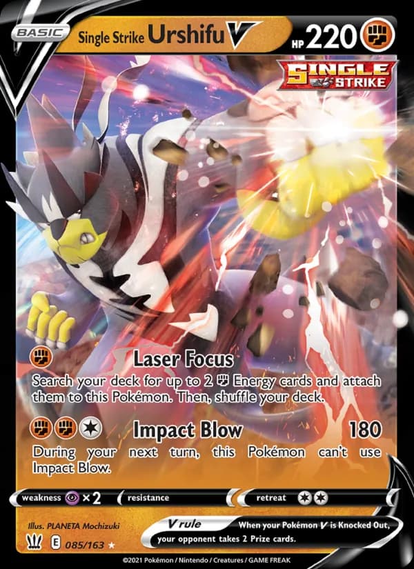Single Strike Urshifu V card in English