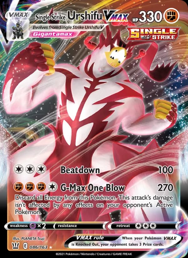 Single Strike Urshifu VMAX card in English