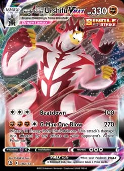 Single Strike Urshifu VMAX card in English