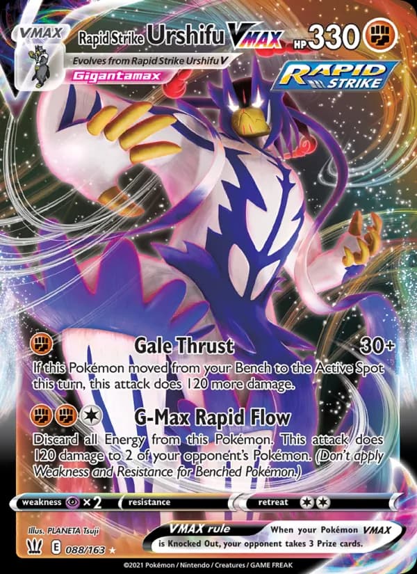 Rapid Strike Urshifu VMAX card in English