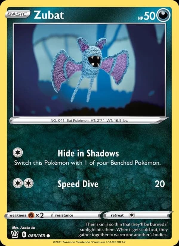 Zubat card in English