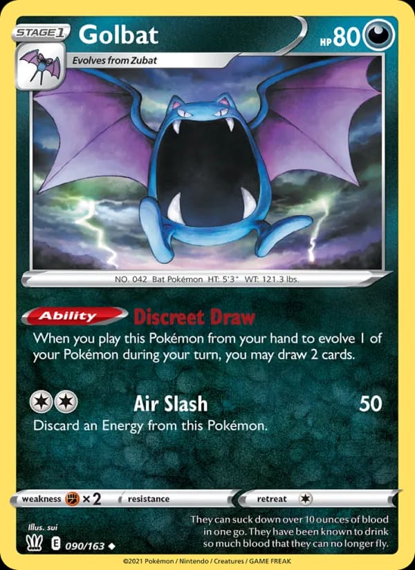 Golbat card in English
