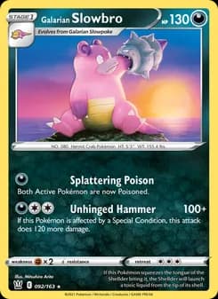 Galarian Slowbro card in English